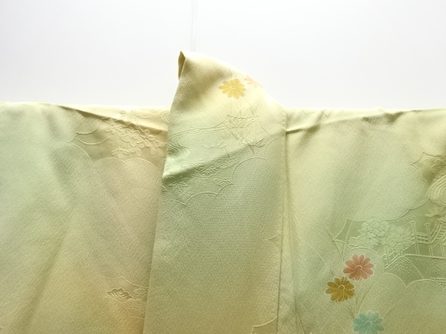  草花模様小紋着物